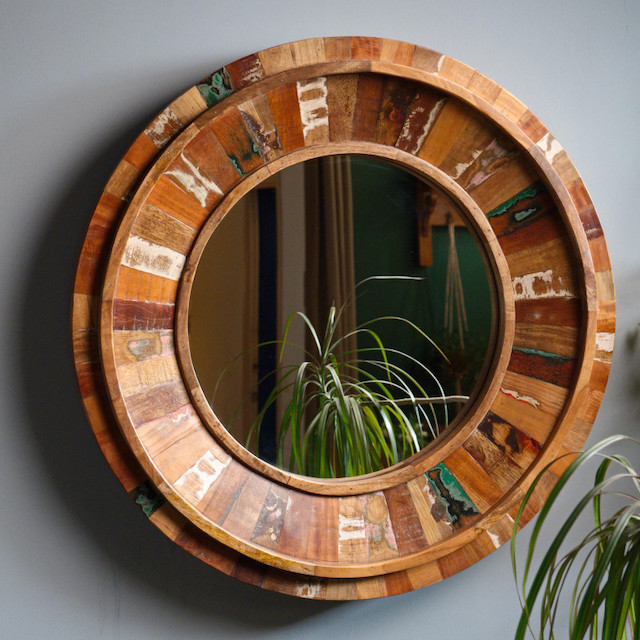 Круглое зеркало лофт для ресторана МАНИША. My Loft 0