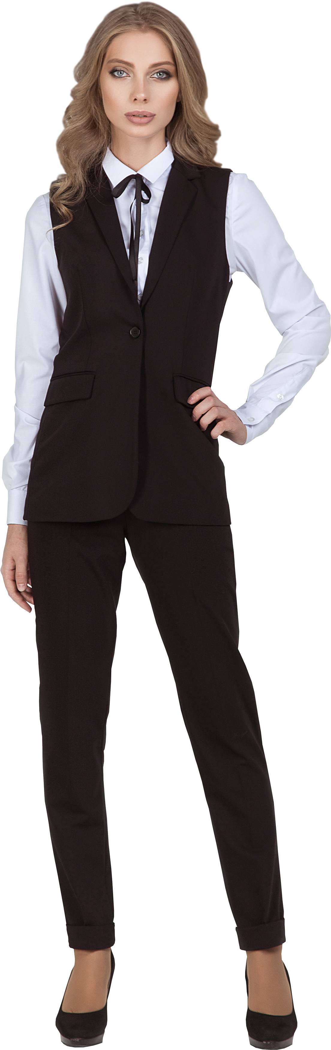 Комплект для администратора VISHERA - удлиненная жилетка / брюки, женский.  0