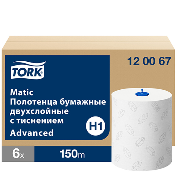 Tork Matic® 120067 Бумажные полотенца в рулонах, 6 шт., ФЛИТСЕРВИС Ко 0